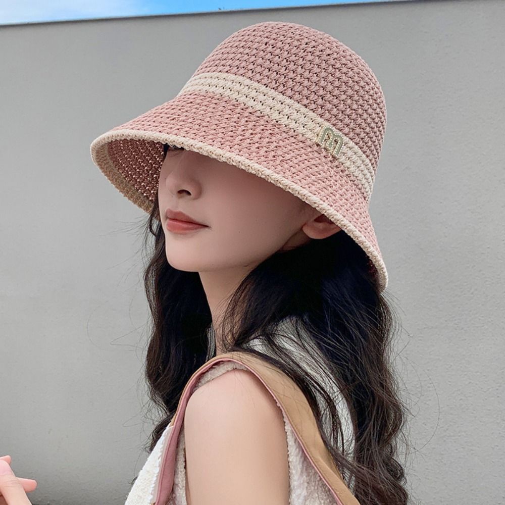 قبعة صيد أنيقة قابلة للطي بحاف - مراجعة Bucket Hat Straw وسعره