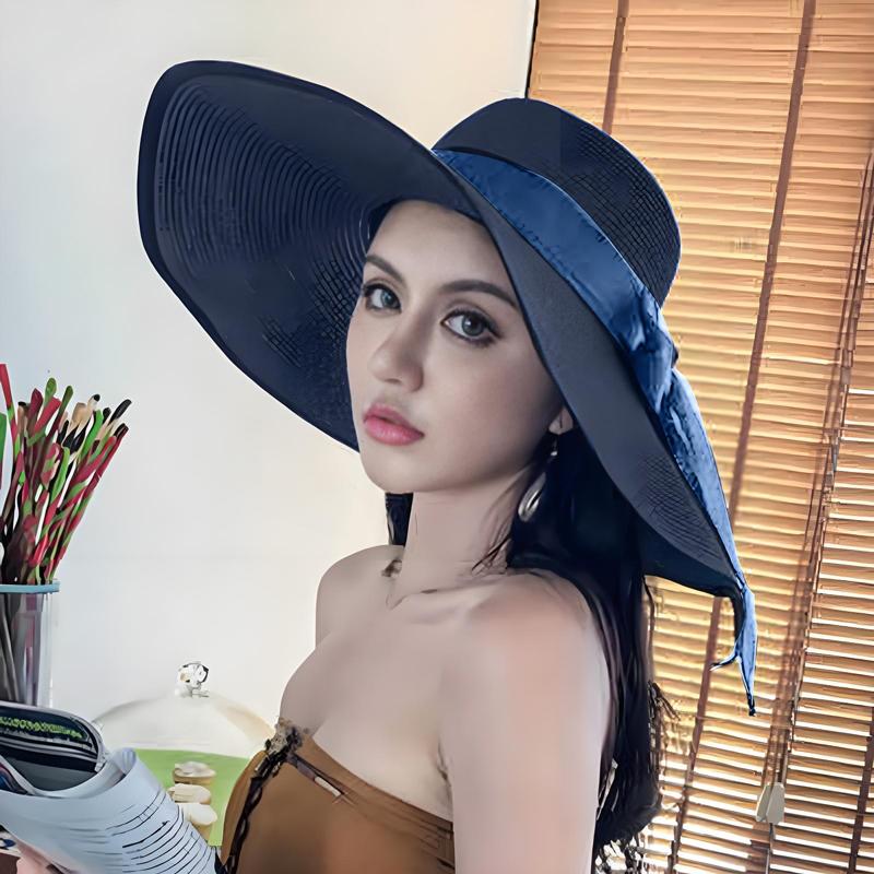 قبعة نسائية جديدة قابلة للطي ل - مراجعة Bucket Hat Straw وسعره