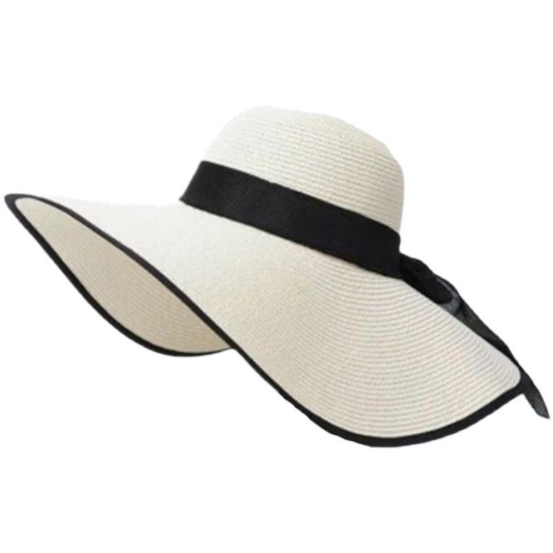 قبعة نسائية جديدة قابلة للطي ل - مراجعة Bucket Hat Straw وسعره