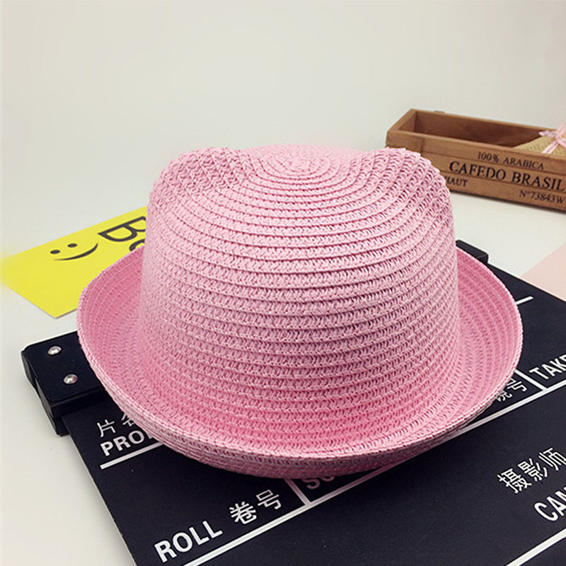 لطيف القط الأذن تنفس منحني حاف - مراجعة Bucket Hat Straw وسعره