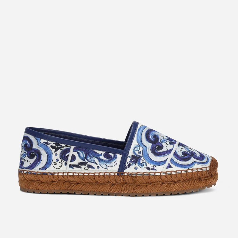 ليوبارد نمط المنسوجة وحيد حذاء - مراجعة Espadrille Slip On وسعره