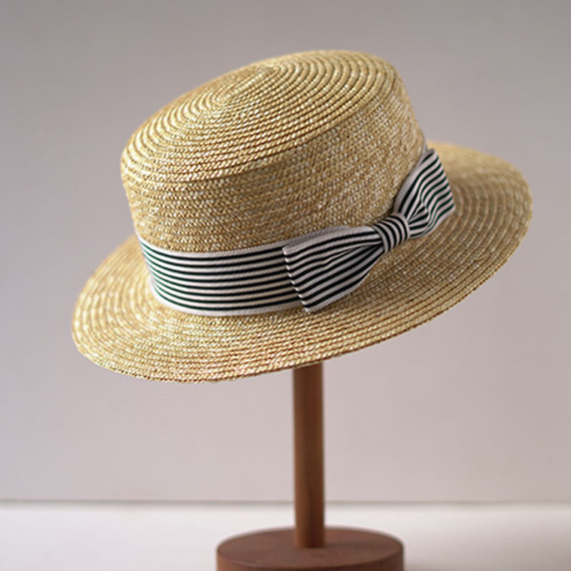 قبعات ذات حافة واسعة ، قبعة شم - مراجعة Bucket Hat Straw وسعره